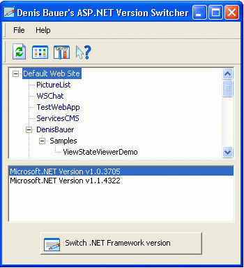 ASP.NET Version Switcher