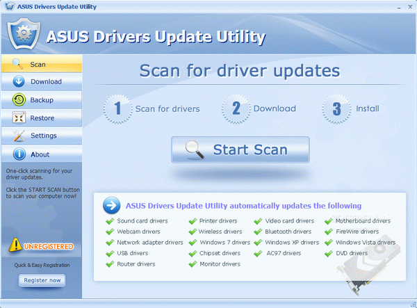 ASUS Drivers Update Utility