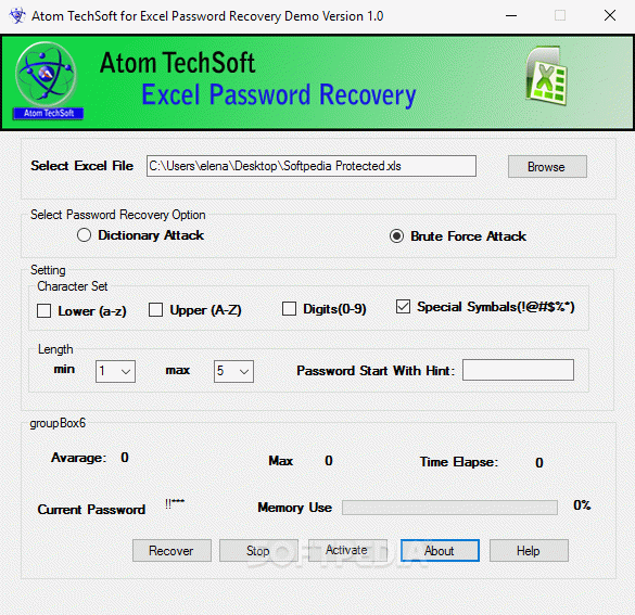 ATS Excel Password Recovery