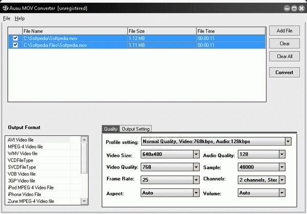 AUAU MOV Converter