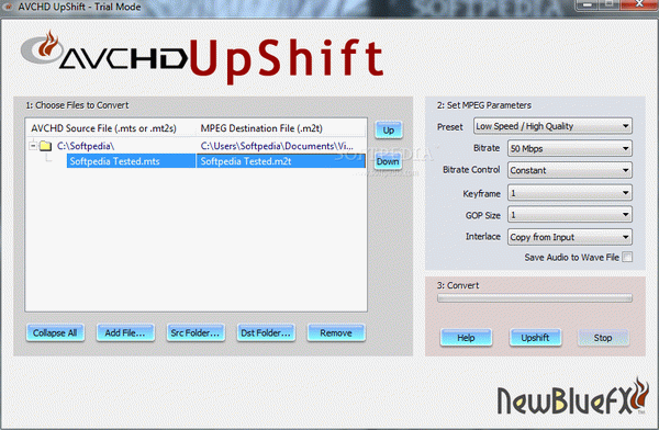 AVCHD UpShift