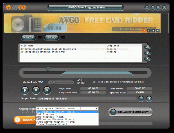 AVGO Free Ringtone Maker