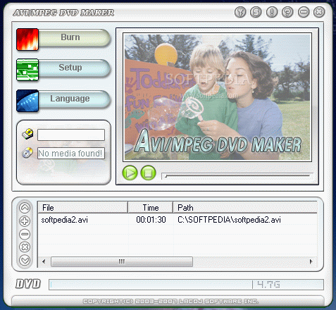 AVI / MPEG DVD Maker