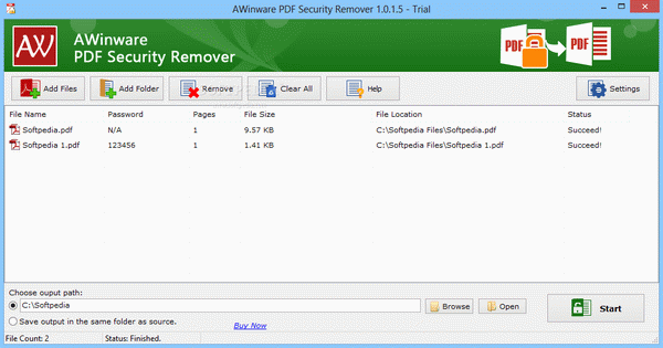 AWinware PDF Security Remover