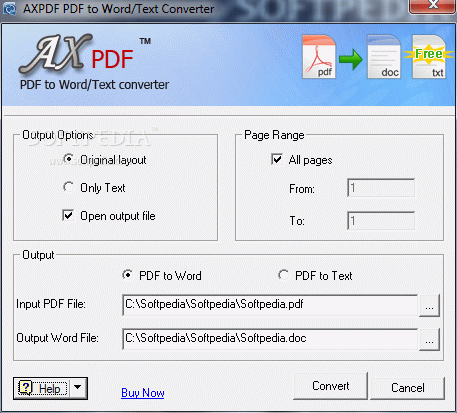 AXPDF PDF to Word Converter