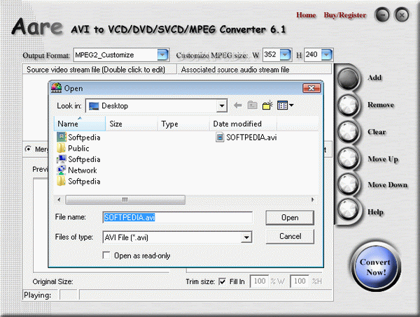 Aare AVI to VCD DVD SVCD MPEG Converter