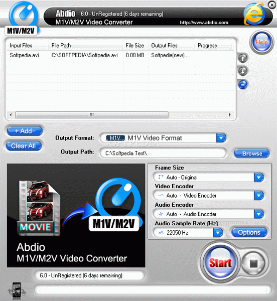 Abdio M1V&M2V Video Converter