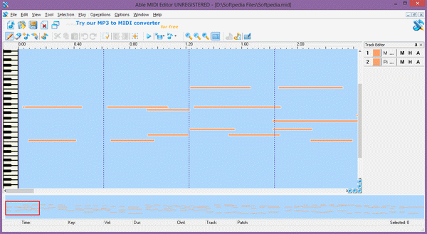 Able MIDI Editor