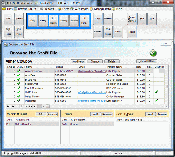 Able Staff Scheduler