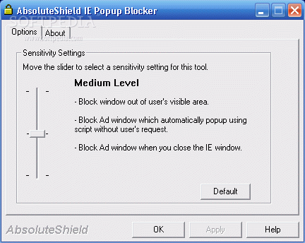 AbsoluteShield IE Popup Blocker