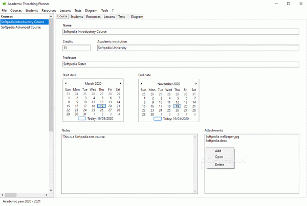 Academic Teaching Planner