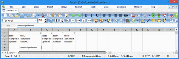 Accel Spreadsheet