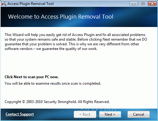 Access Plugin Removal Tool