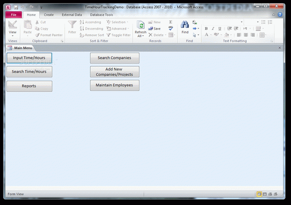 Access Time Hour Tracking