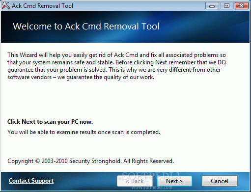 Ack Cmd Removal Tool