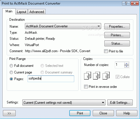 ActMask Document Converter CE