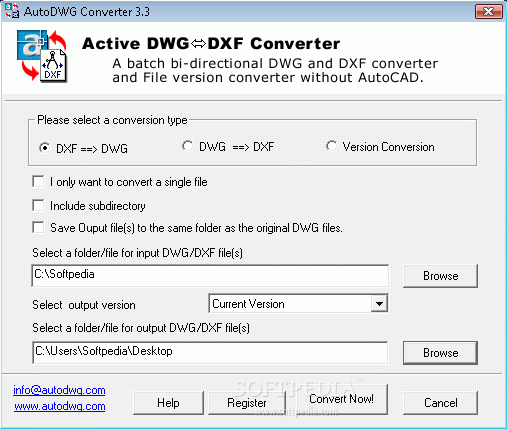 Active DWG DXF Converter