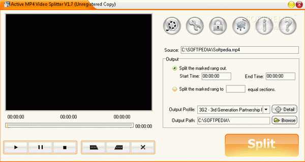 Active MP4 Video Splitter