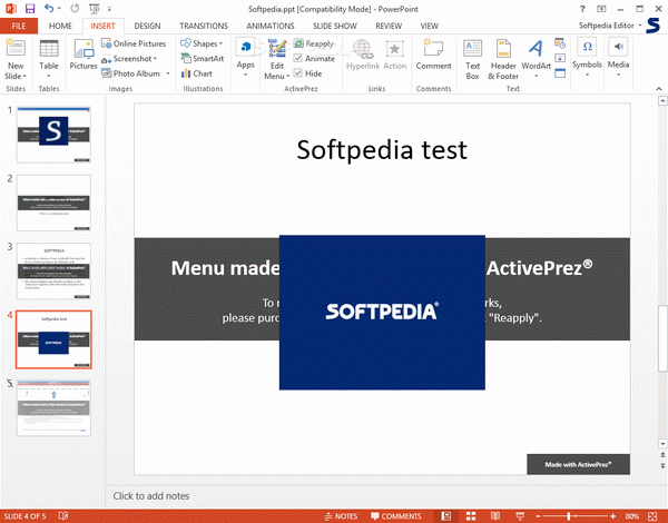 ActivePrez (formerly Active Presentation Designer)