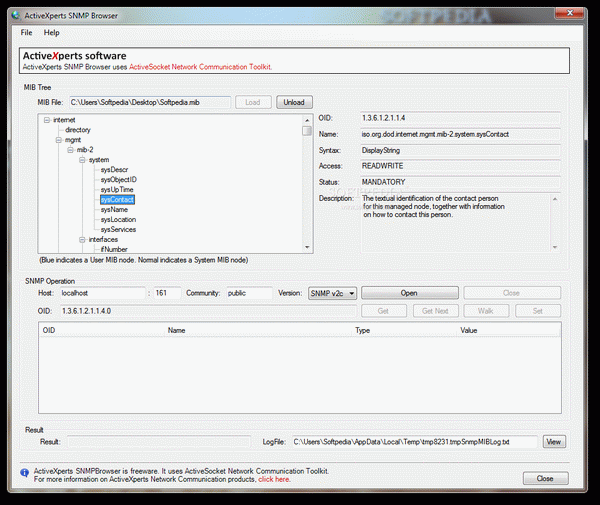 ActiveXperts SNMP Browser