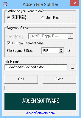 Adsen File Splitter
