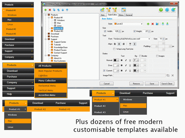 Advanced CSS Menu Suite - Expression Web