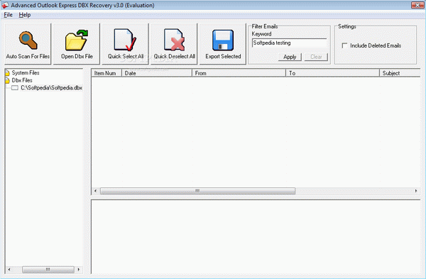 Advanced Outlook Express DBX Recovery