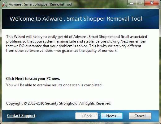 Adware . Smart Shopper Removal Tool