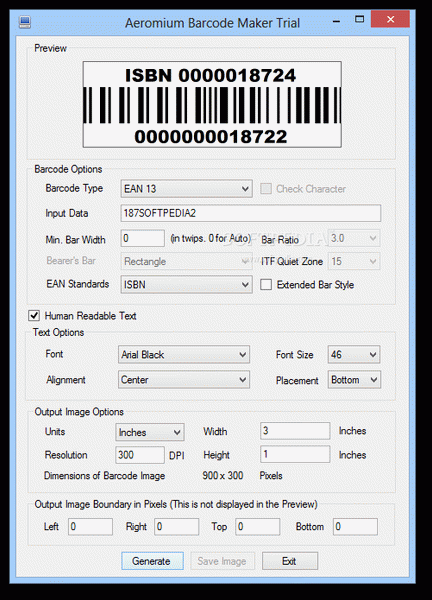 Aeromium Barcode Maker