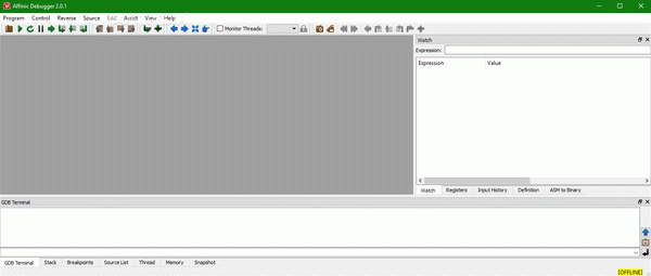 Affinic Debugger GUI