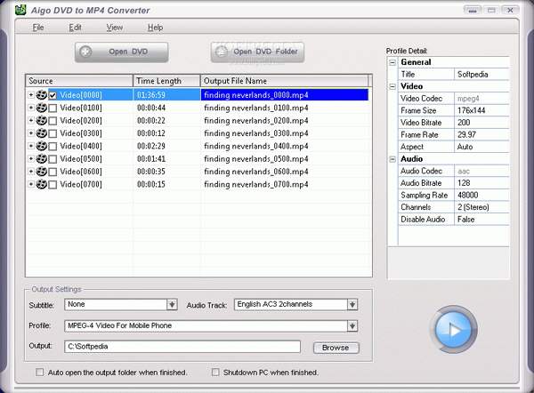 Aigo DVD to MP4 Converter