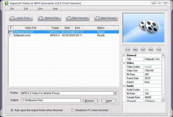 Aigo Video to MP4 Converter