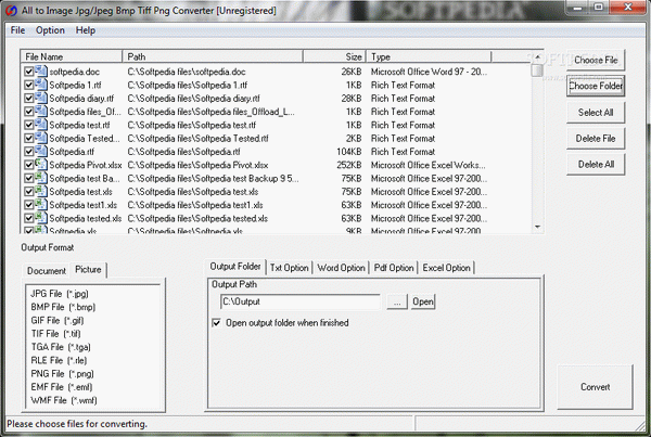 All to Image Jpg/Jpeg Bmp Tiff Png Converter
