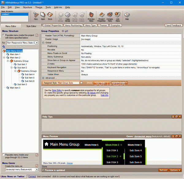 AllWebMenus Pro