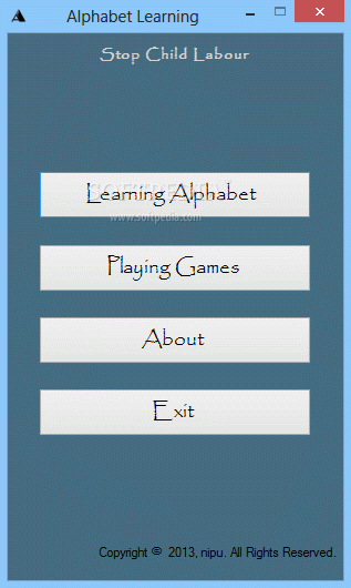 Alphabet Learning