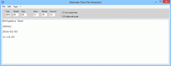 Alternate Time File Generator