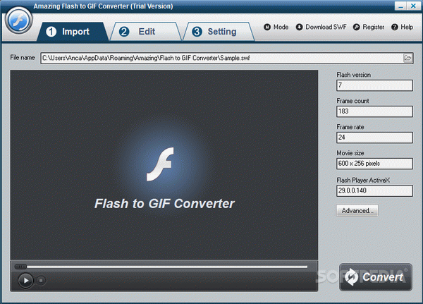 Amazing Flash to GIF Converter