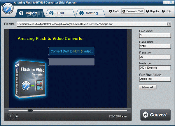 Amazing Flash to HTML5 Converter