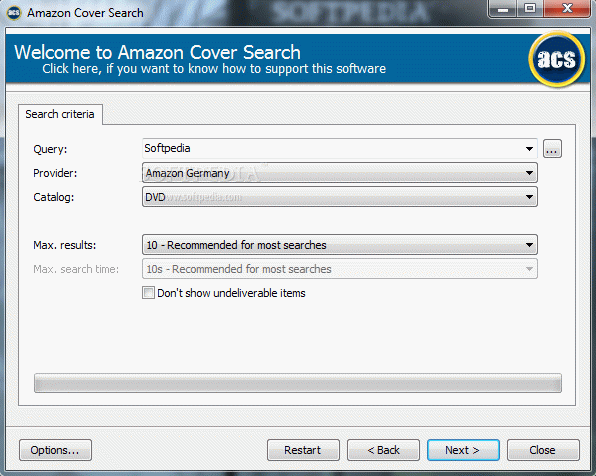 Amazon Cover Search