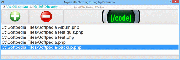 Ampare PHP Short Tag to Long Tag