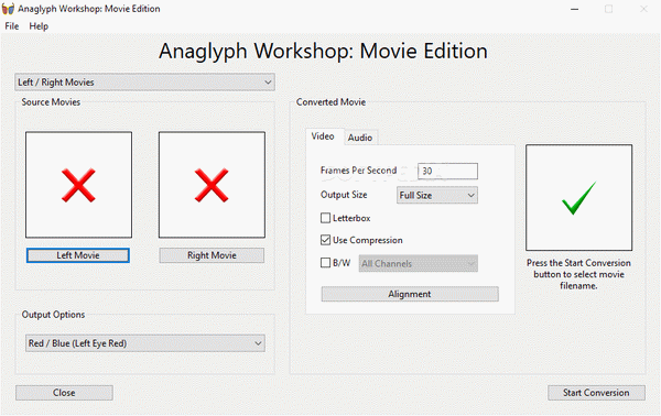 Anaglyph Workshop Movie Edition