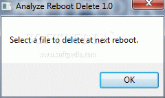 Analyze Reboot Delete