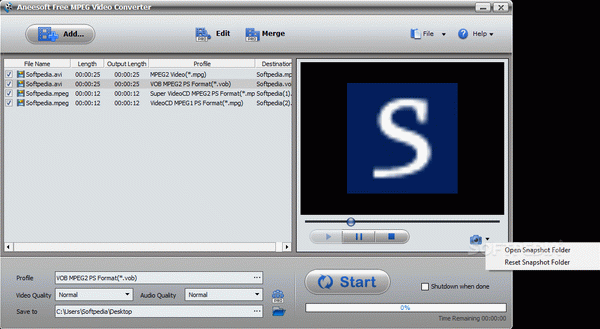 Aneesoft Free MPEG Video Converter