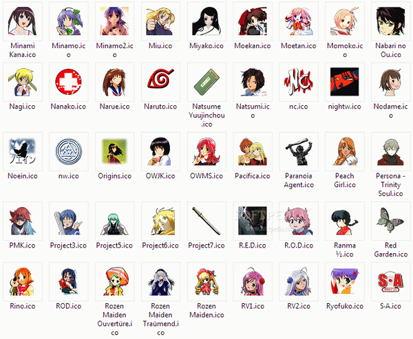 Anime Icons Pack 3 of 6