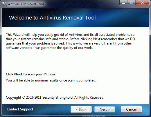 Antivirus Removal Tool