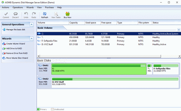 Aomei Dynamic Disk Manager Server Edition