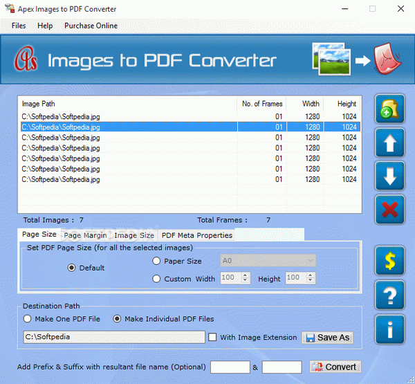 Apex Images To PDF Converter