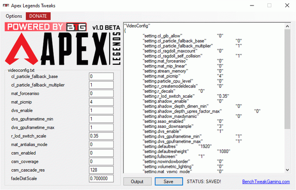 Apex Legends Tweaks