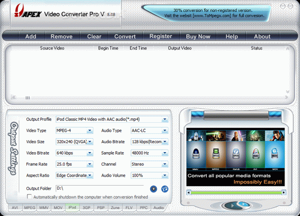Apex Video Converter Pro
