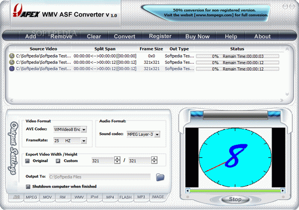 Apex WMV ASF Converter